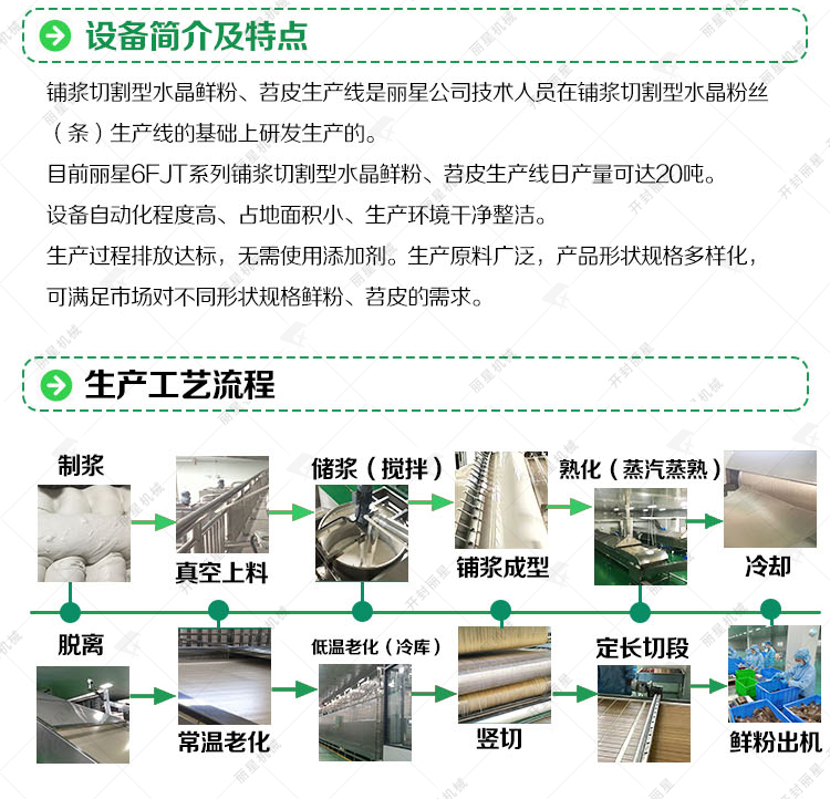 苕皮自動生產線流程